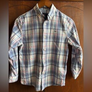 Vineyard Vines boys 8/10 Plaid Button-Down Shirt